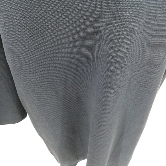 Eileen Fisher Long Sleeve Scoop Neck Silk Cotton Sweater Tunic Dress Size L Blue - Picture 3 of 12